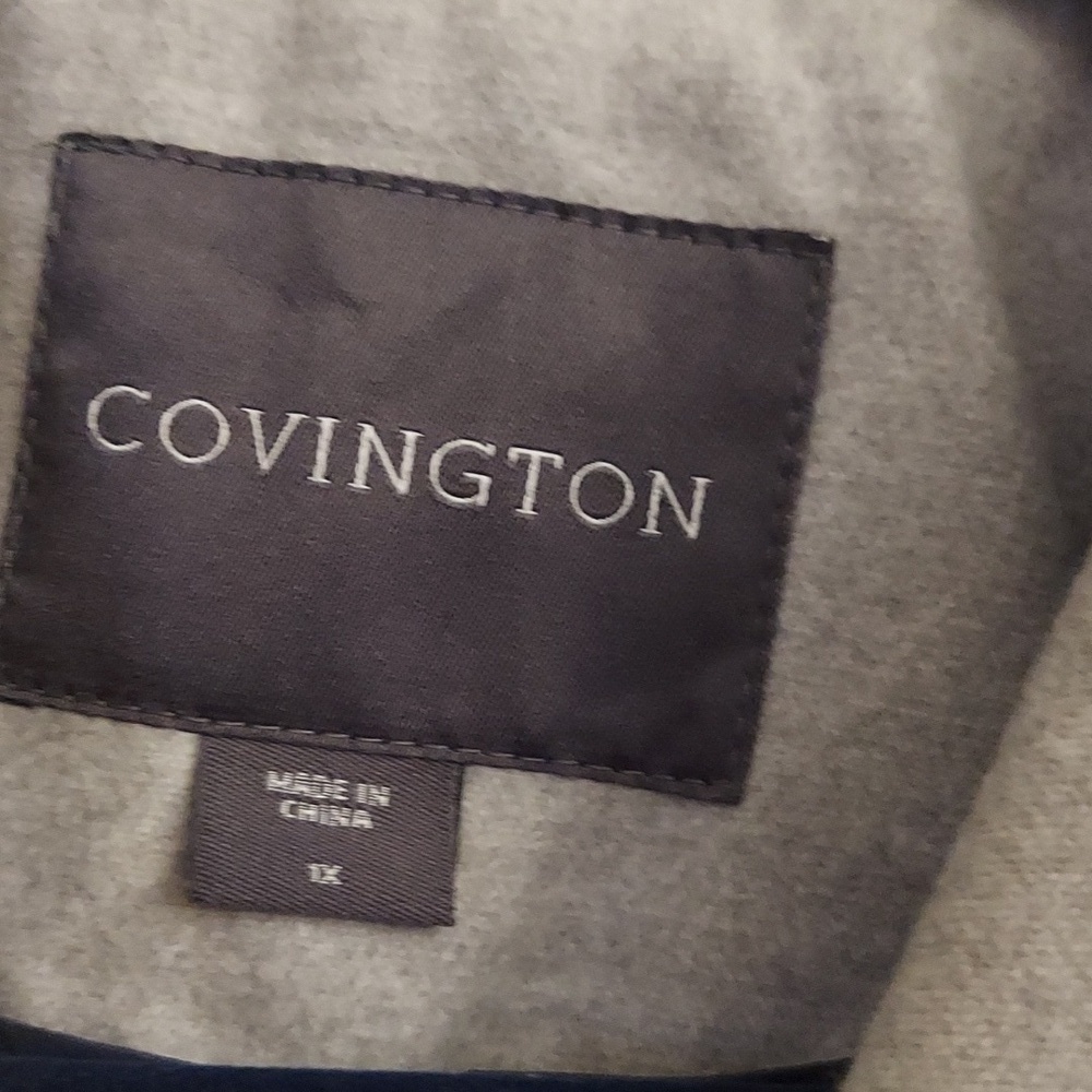 COVINGTON Gray Fully Lined Car Coat - Picture 2 of 12